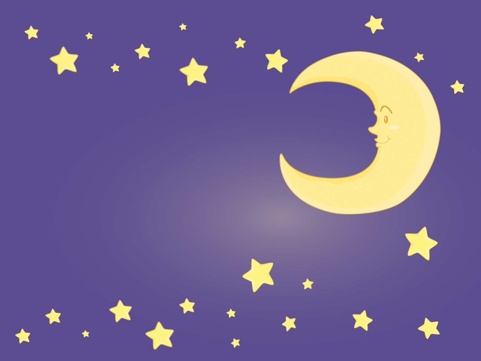 Moon And Stars Clip Art Moon And Stars On Purple
