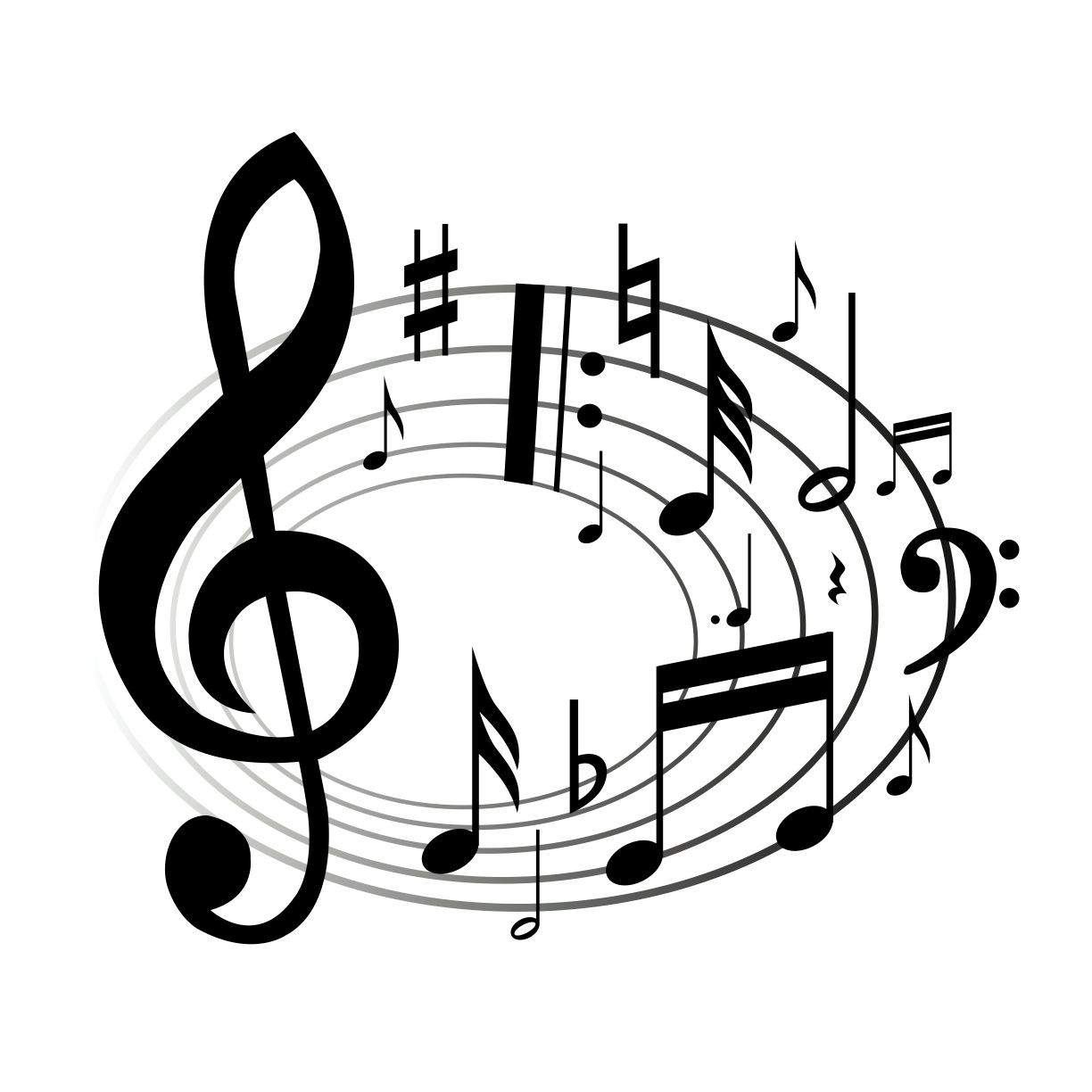 Music Notes Clipart Black And White Music Notes Clip Art Jpg