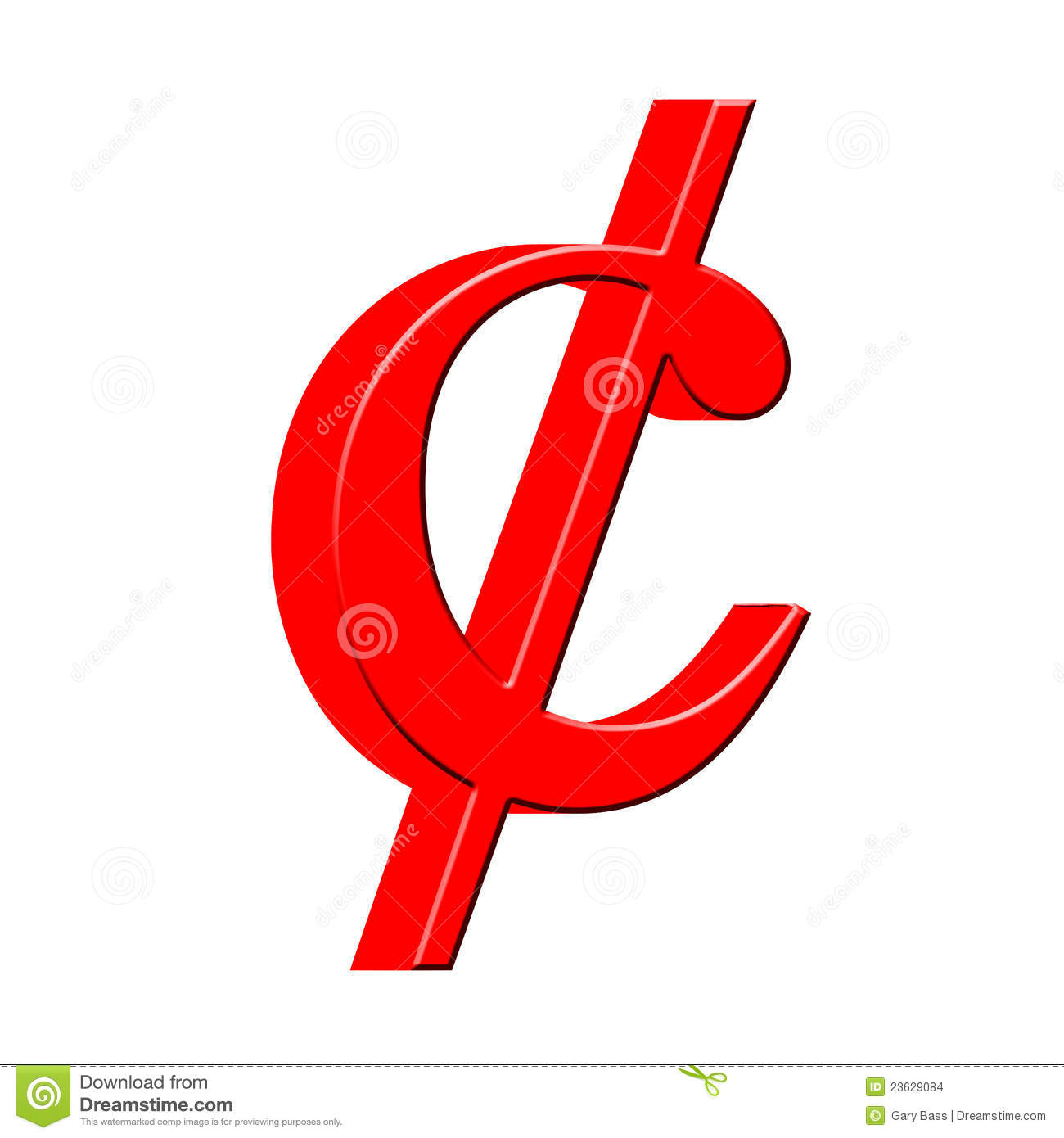 Cent Sign Clipart 3d Cent Symbol Stock Images