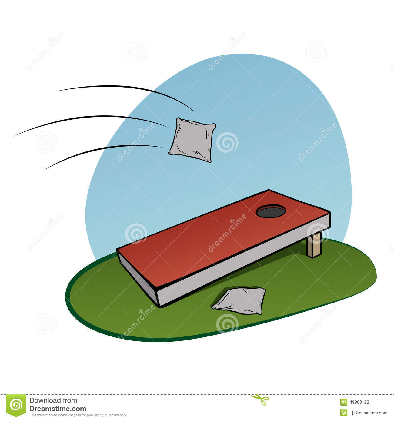 Corn Hole Game Clipart   Free Clip Art Images