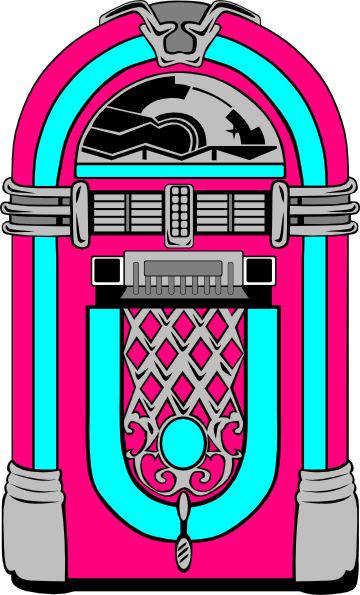 Pink And Blue Jukebox Clip Art At Clker Com   Vector Clip Art Online