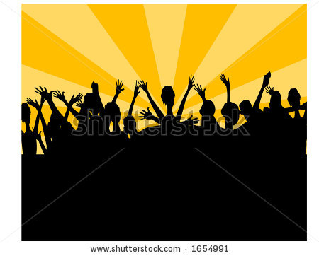 Crowd Of People Cheering Clipart   Clipart Panda   Free Clipart Images