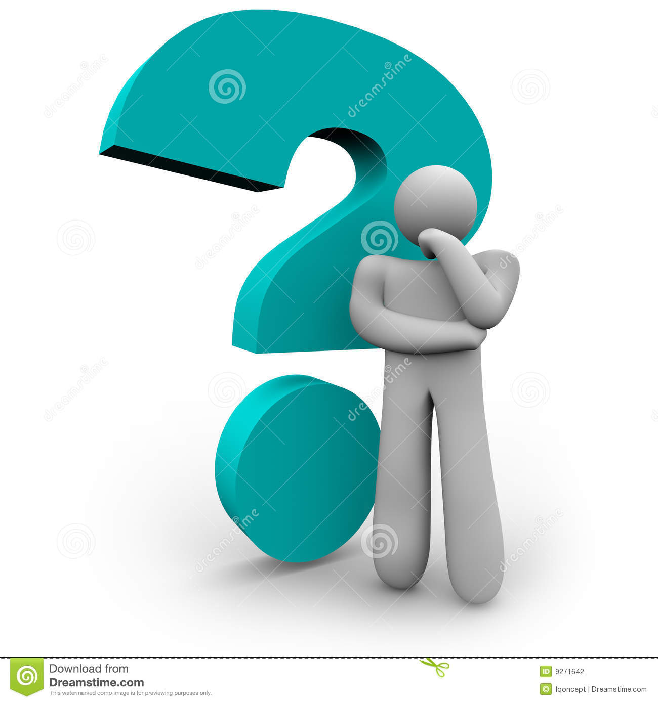 More Similar Stock Images Of   Question Mark And Thinker