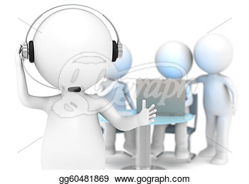 Stock Illustration   Customer Support   Clipart Drawing Gg60481869