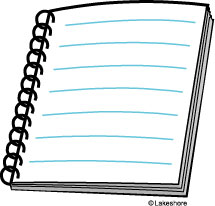 Writing Notebook Clipart
