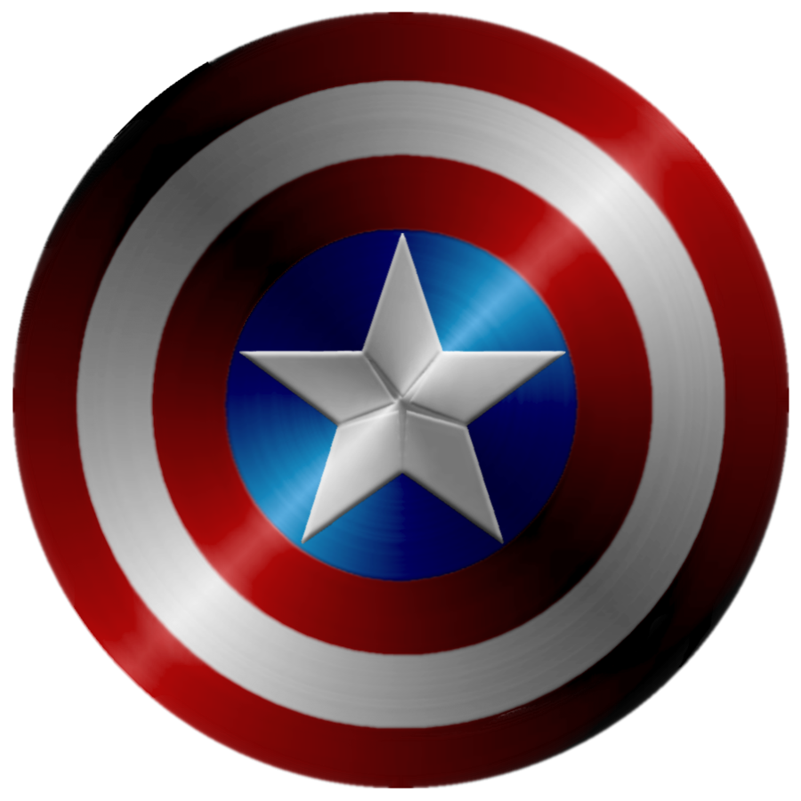 Captain America Shield Black And White Redo By Clipart