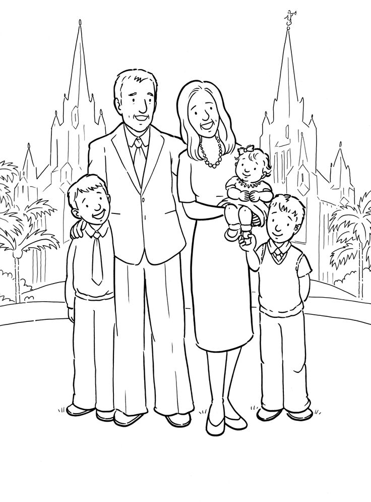 Free Lds Clipart To Color For Primary Children   Lds Missionary