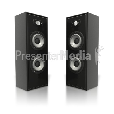 Large Speaker Towers   Presentation Clipart   Great Clipart For