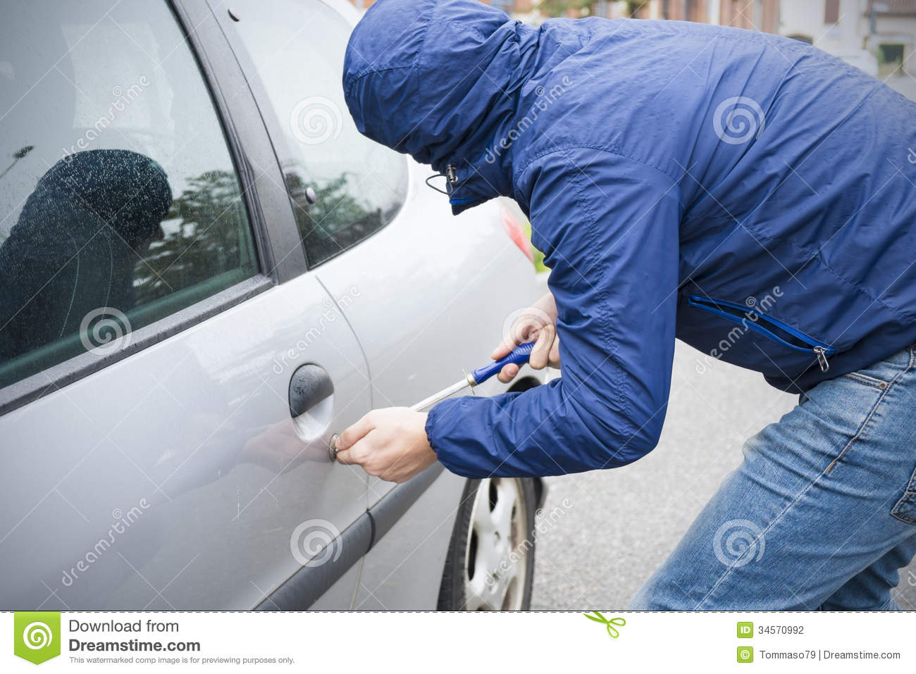 Car Thief Clipart Thief Stealing Car