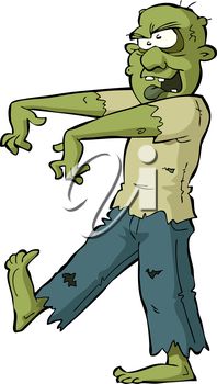 Clip Art Illustration Of A Zombie  Clipart  Illustration  Halloween