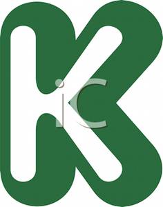 Letter K Logo Graphic   Royalty Free Clipart Picture