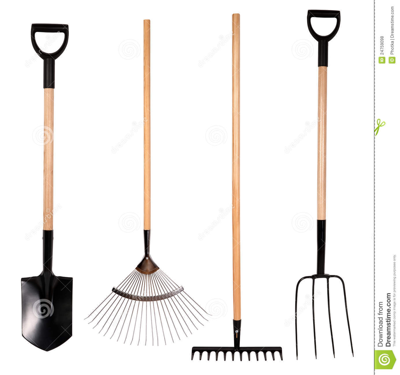 More Similar Stock Images Of   Gardening Tools Spade Fork And Rake
