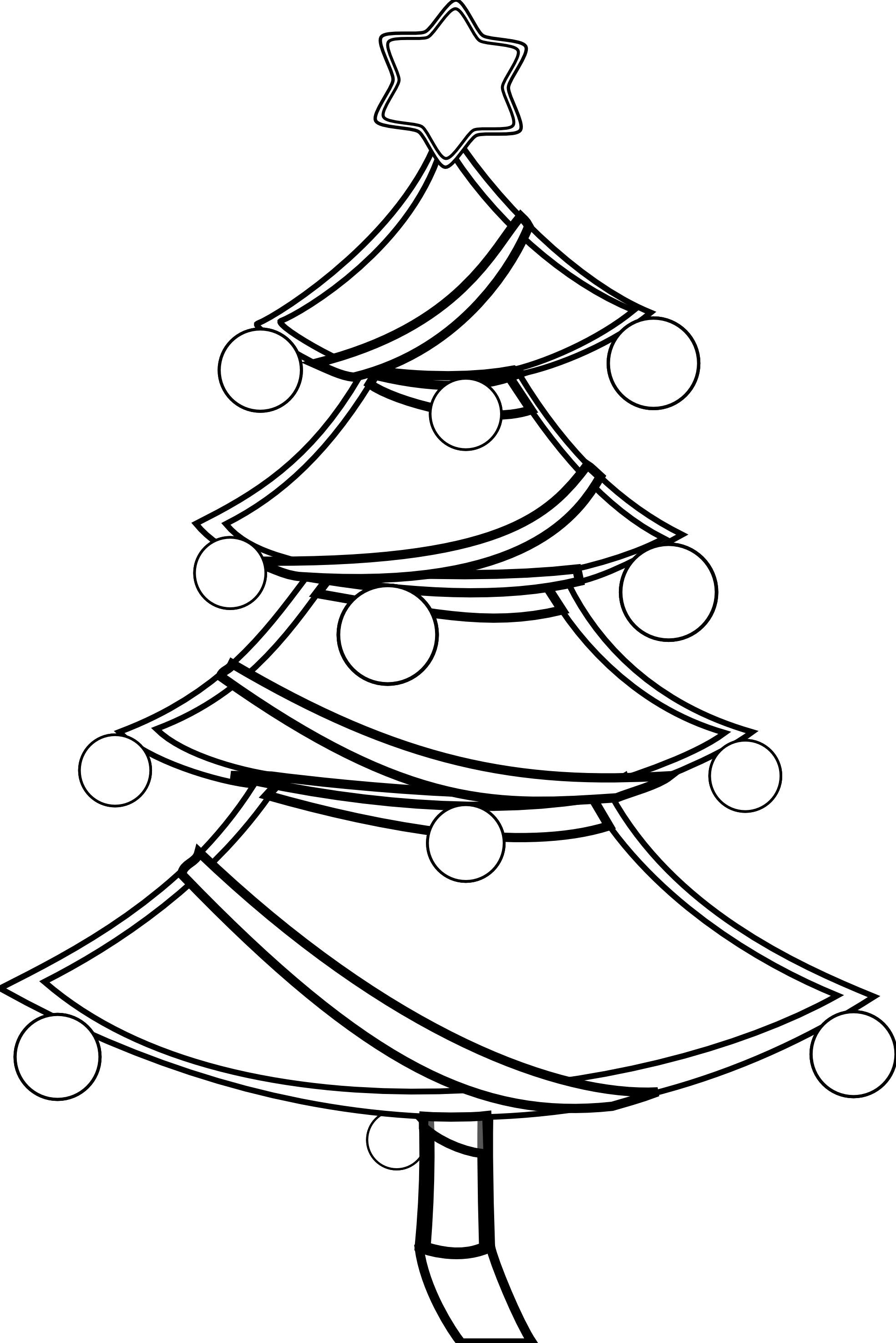 Christmas Clipart Colouring Pages  Page 2