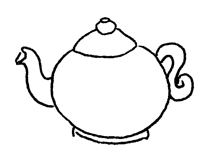 Teapot Coloring Page   Clipart Best
