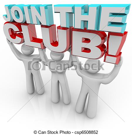 Clip Art Of Join The Club   Membership Recruitment Team   Three People    