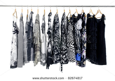 Fashion Clothes On Hangers Fashion Clothes On Hangers   Stock Photo