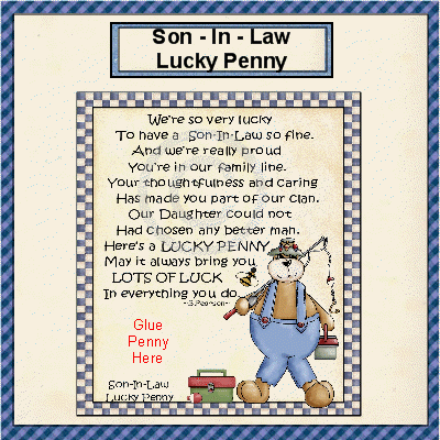 Home    Printables    Lucky Penny Cards    Son In Law Lucky Penny