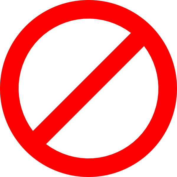 No Entry Sign   Clipart Best