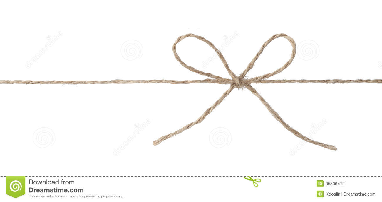 Rope With Bow Knot Stock Photos   Image  35536473