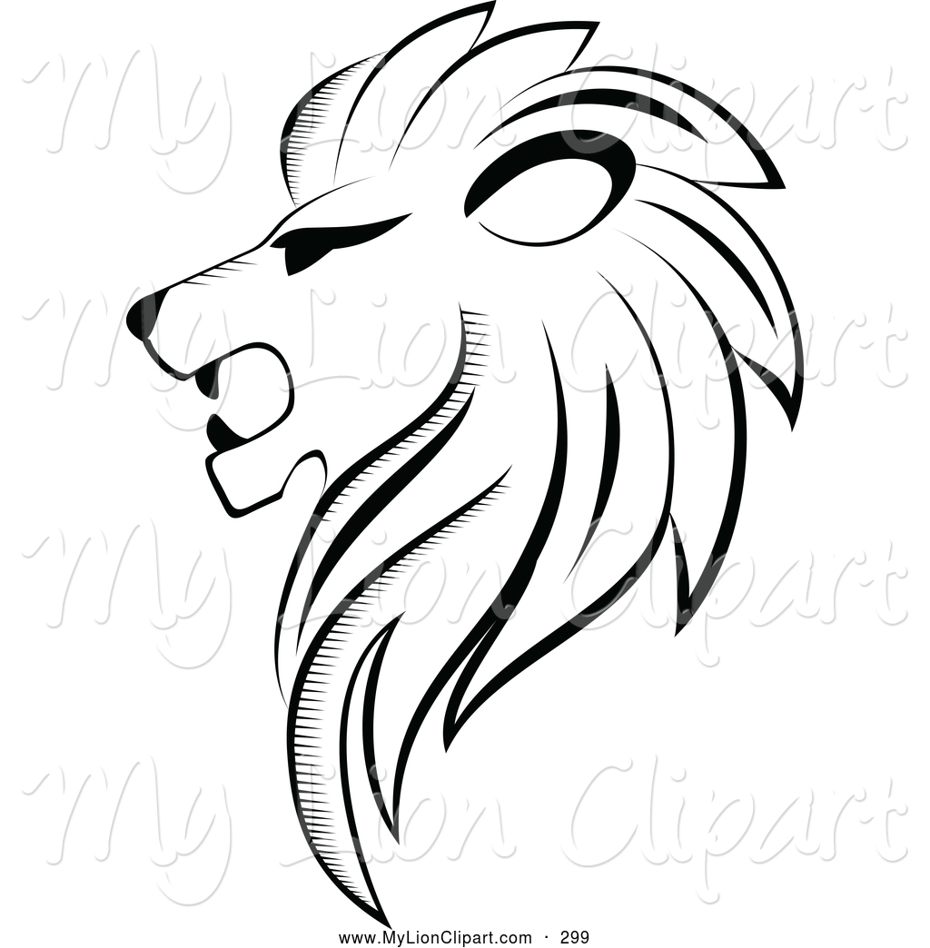 And White Strong Lion Logo Lion Clip Art Seamartini Graphics