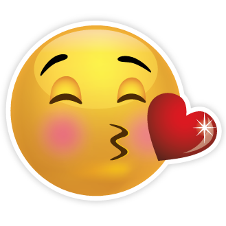Blowing Kisses Emoji  Smiley   Clipart Best   Clipart Best