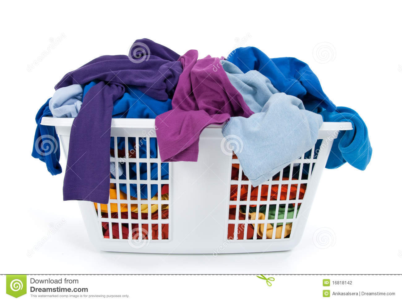 Dirty Laundry Basket Clipart Clothes In Laundry Basket