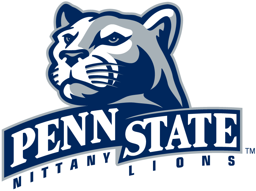Penn State Nittany Lions Primary Logo  2001    Lions Head Over Banner
