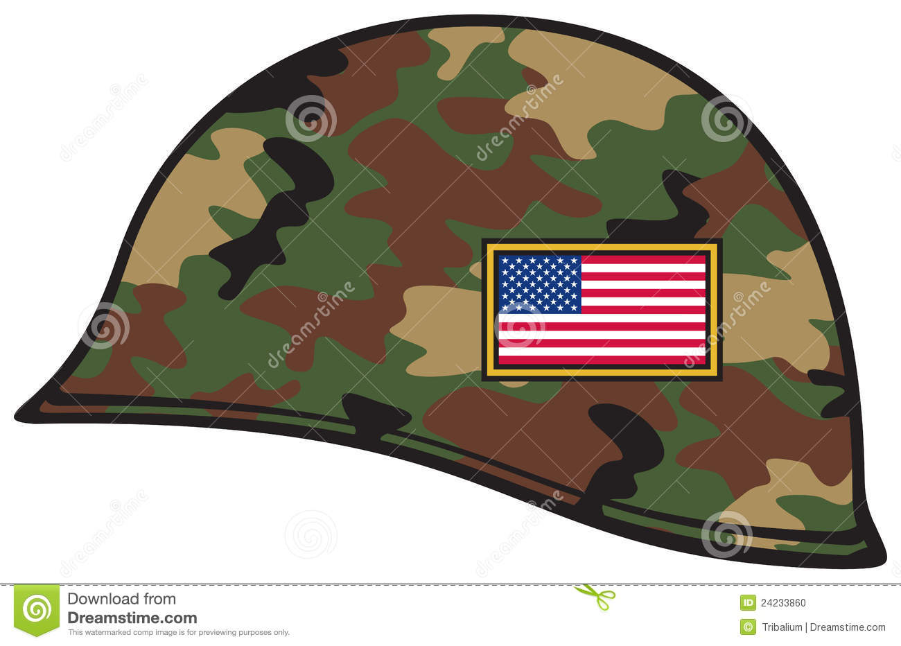 Army Hat Clipart Army Helmet Usa Flag