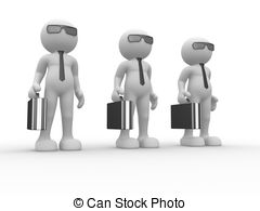 Briefcase   3d People   Human Character With Briefcase And