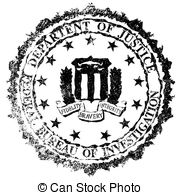 Fbi Rubber Stamp   The Seal Of The Federal Bureau Of