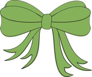 Green Decorative Bow Clip Art At Clker Com   Vector Clip Art Online    