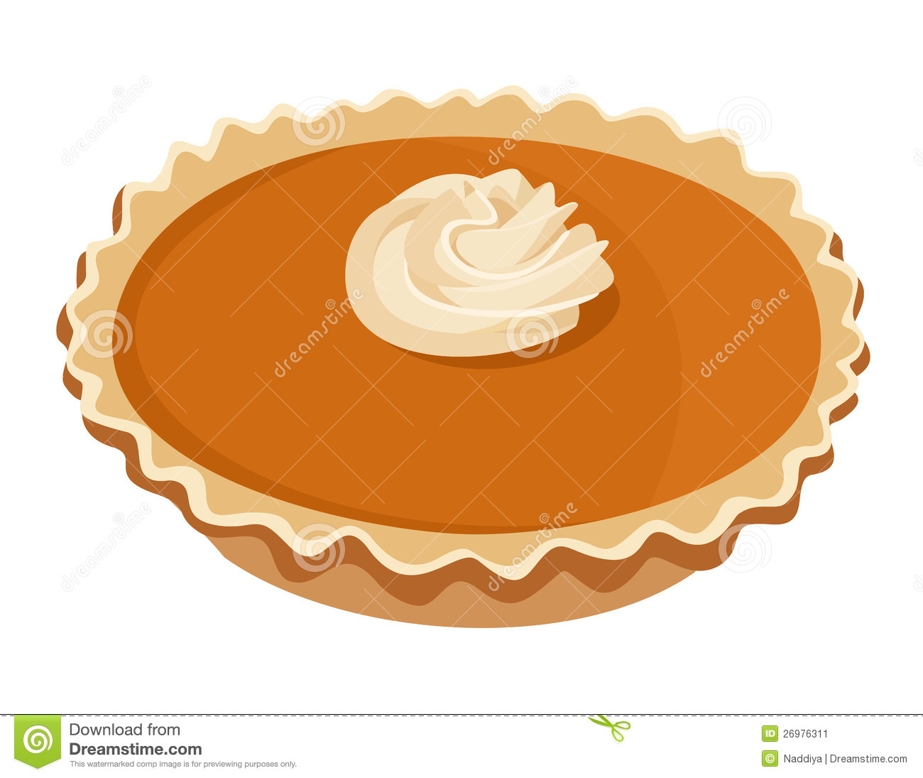 Pumpkin Pie  Vector Illustration  Stock Image   Image  26976311