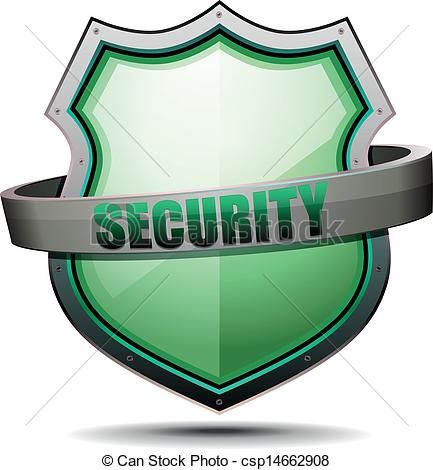 Security Badge Clip Art Vector   Coat Of Arms Security