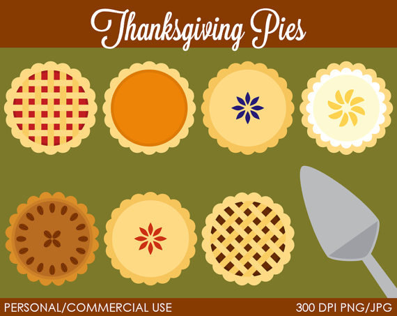 Thanksgiving Pies Clipart   Digital Clip Art Graphics For Personal Or