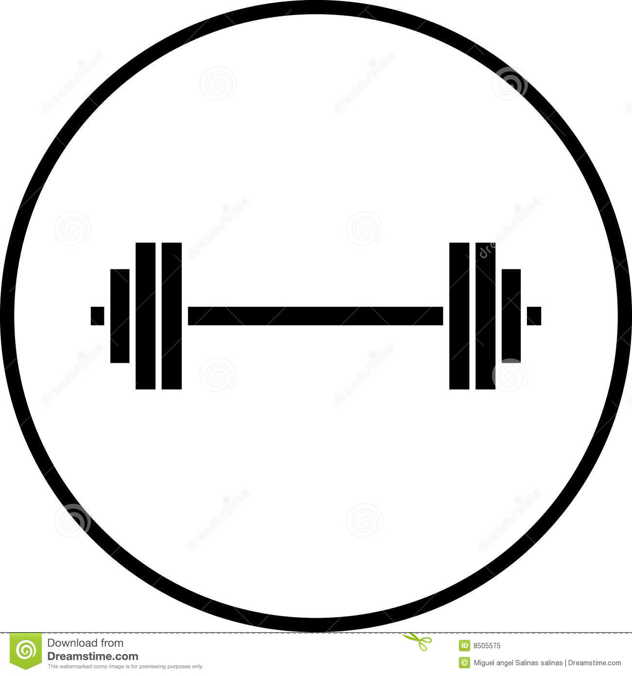 Weights Clipart Vector Barbell Gym Weights