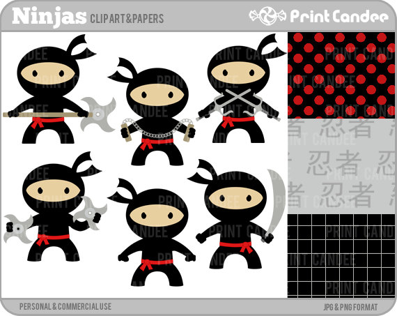 Back   Pix For   Ninja Kids Clip Art