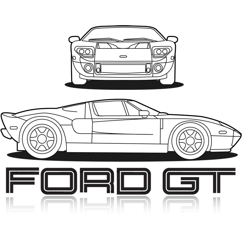 Ford Clipart Clipart Ford Gt Blueprint
