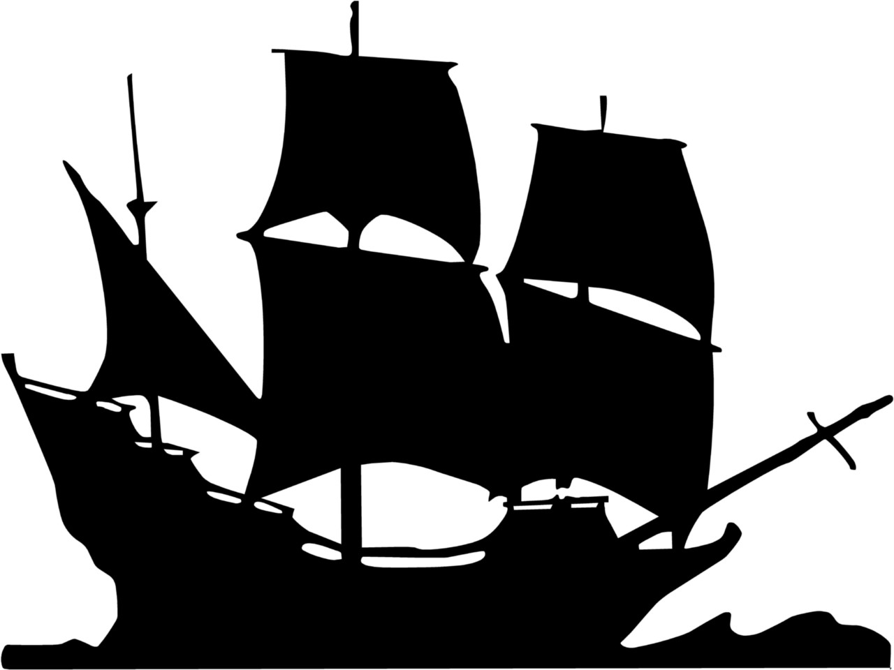 Pirate Ship Clip Art Black And White Pirate Ship Vinyl Wall Art