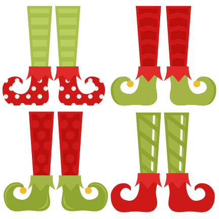 Elf Shoe Set Svg Cutting Files Christmas Svg Cuts Free Svgs Cute Cut