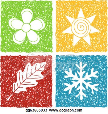 Four Seasons Doodle Icons