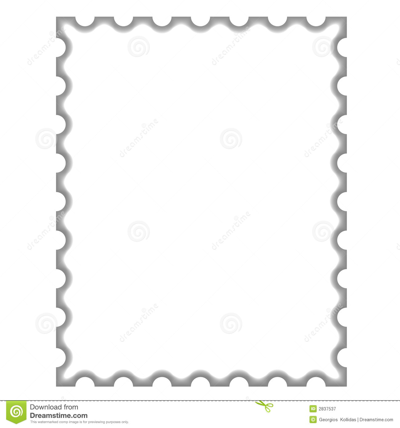Empty Stamp Royalty Free Stock Photography   Image  2837537