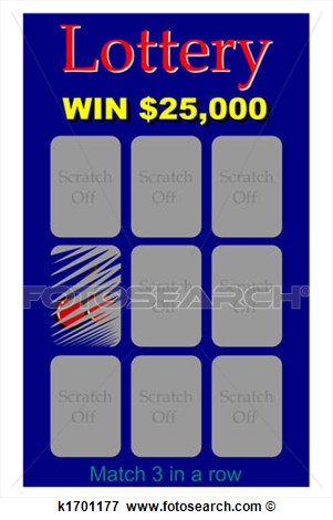 Stock Illustration   Lottery Ticket  Fotosearch   Search Eps Clipart