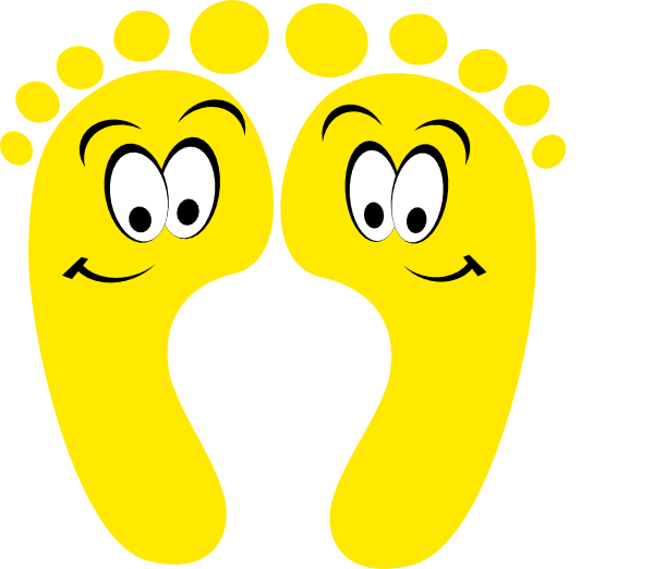 Yellow Happy Feet Clip Art At Clker Com   Vector Clip Art Online