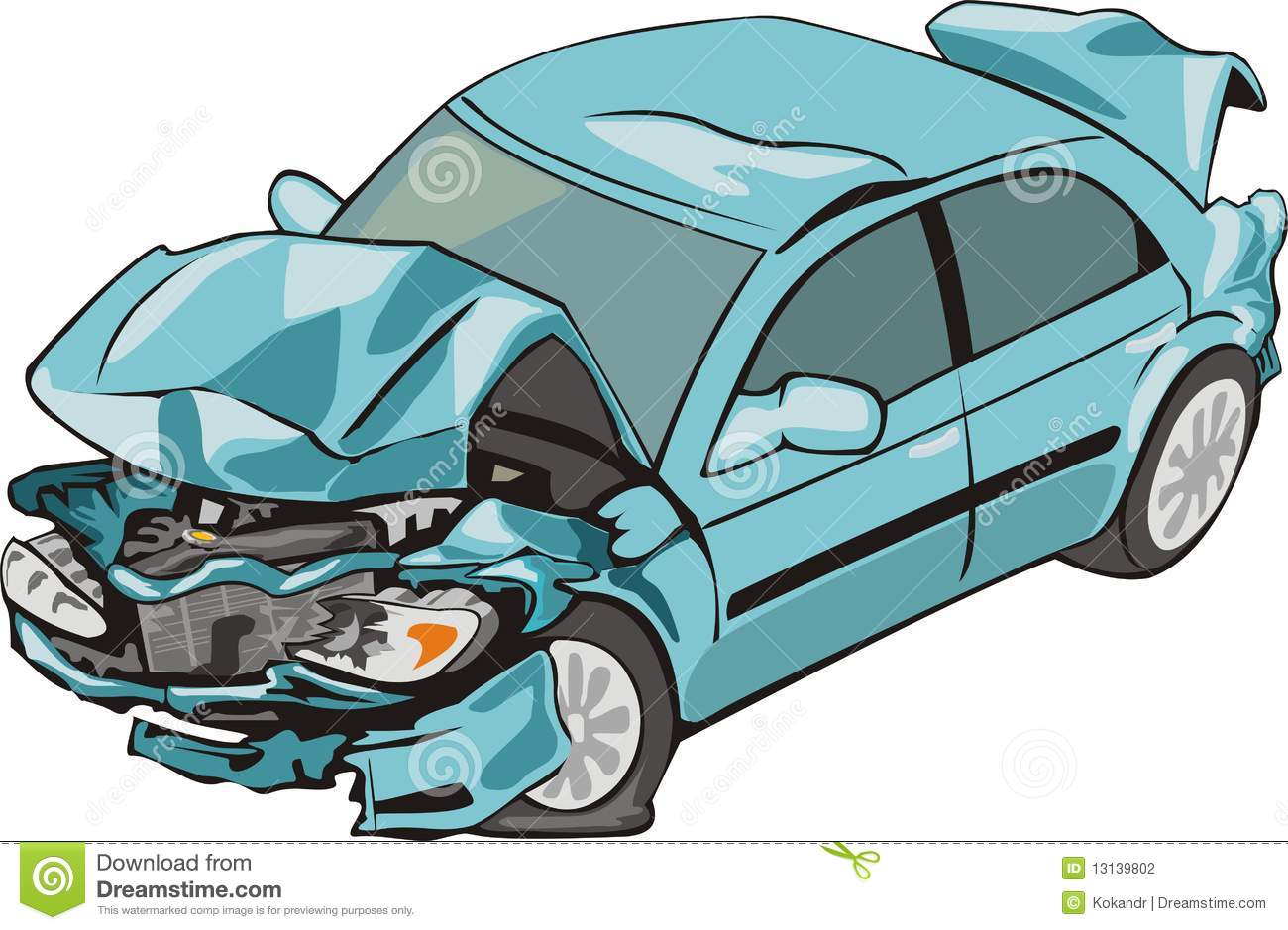 Front And Rear Crash Car Stock Photography   Image  13139802