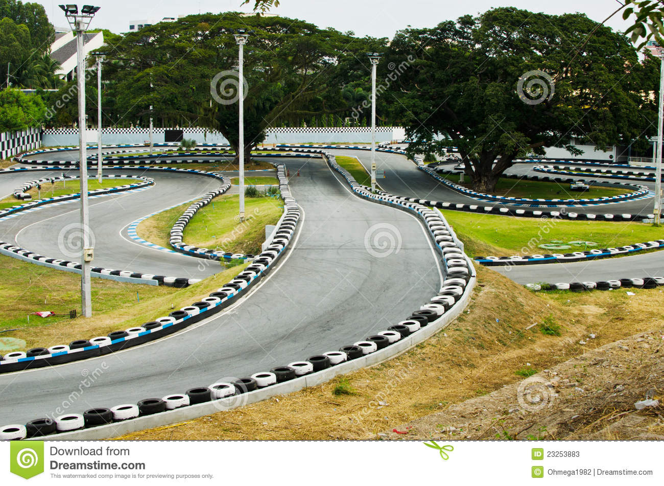 Go Kart Race Track  Stock Photos   Image  23253883