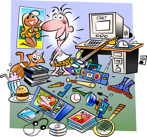Messy House Clipart