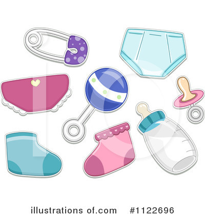 Royalty Free  Rf  Baby Items Clipart Illustration By Bnp Design Studio
