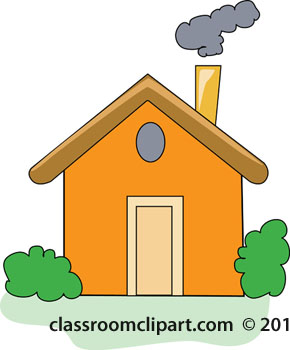 Home   House With Chimney Smoke   Classroom Clipart
