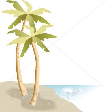 Palm Trees Beach Clipart   Beach Borders
