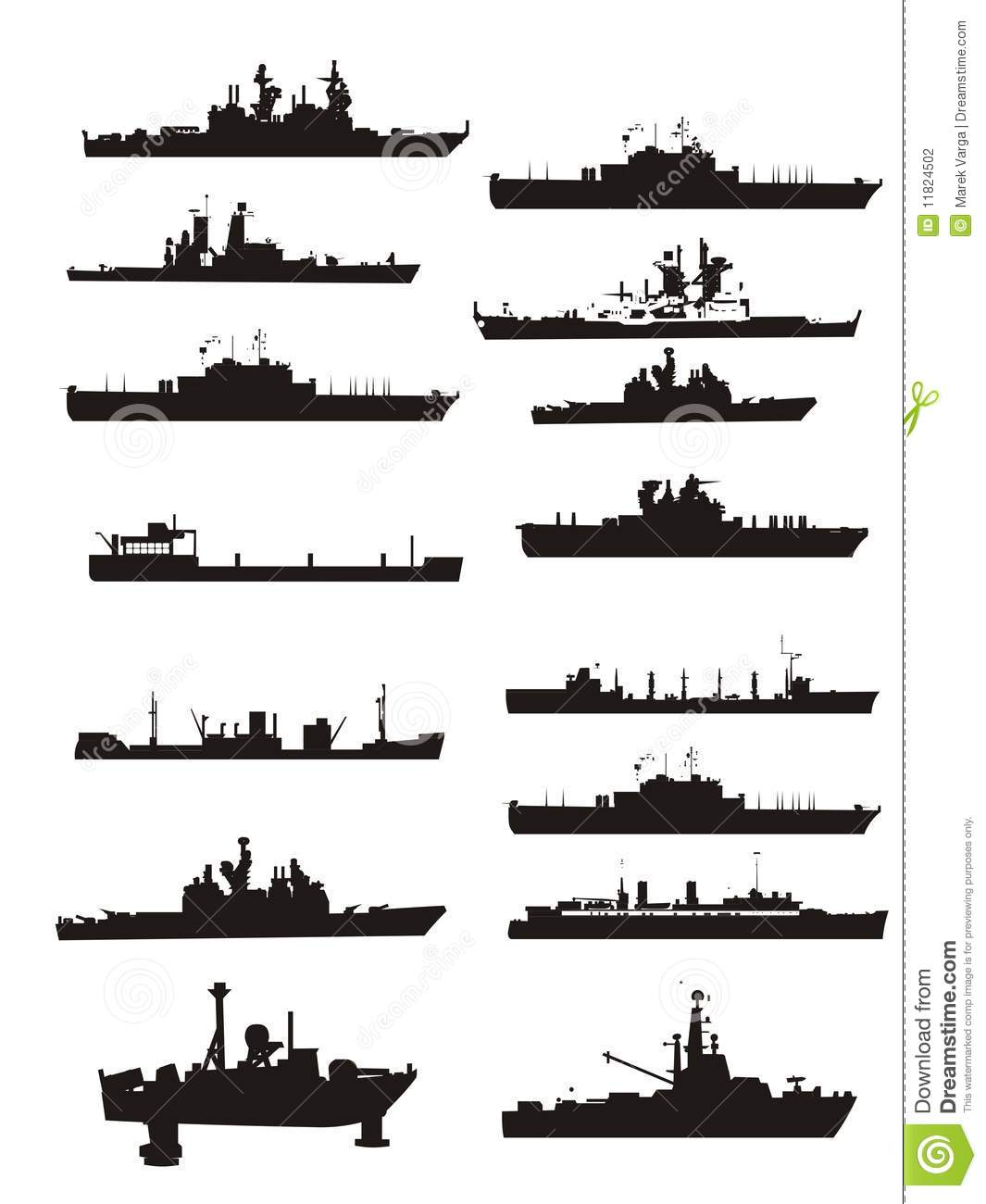 Collection Vector Boat And Ship Outlines Stock Photography   Image